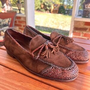 Cole Haan Brown Tassel Loafers